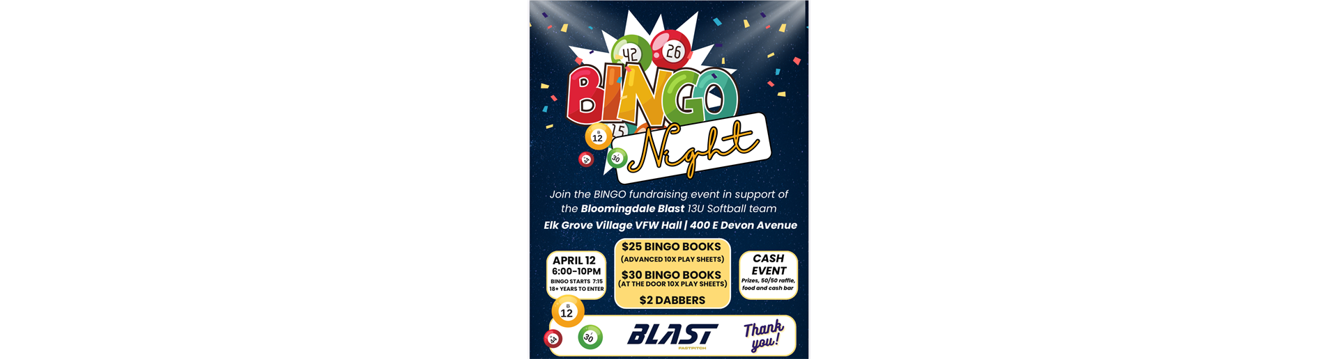 13U Blast BINGO!